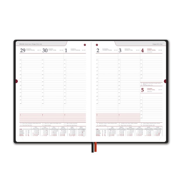 Kalendorius New STANDARD, 2026, A4, juoda 1