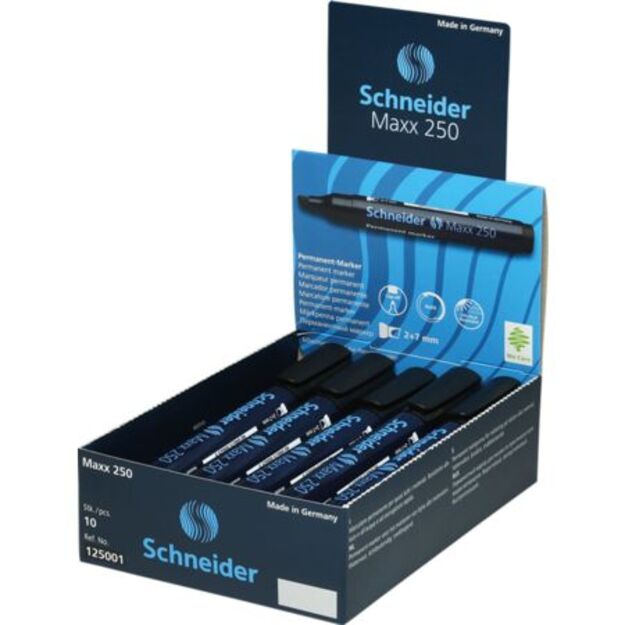 Permanentinis žymeklis SCHNEIDER MAXX 250, juodas 2