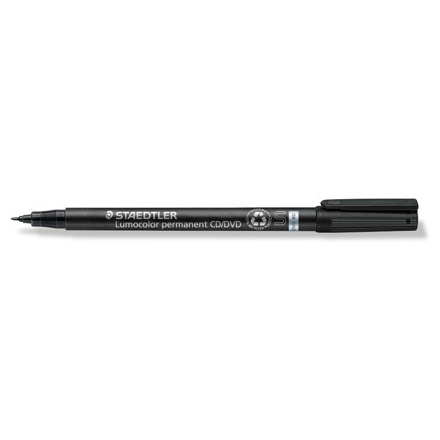 Permanentinis žymeklis STAEDTLER LUMOCOLOR CD/DVD 310, JUODA 3
