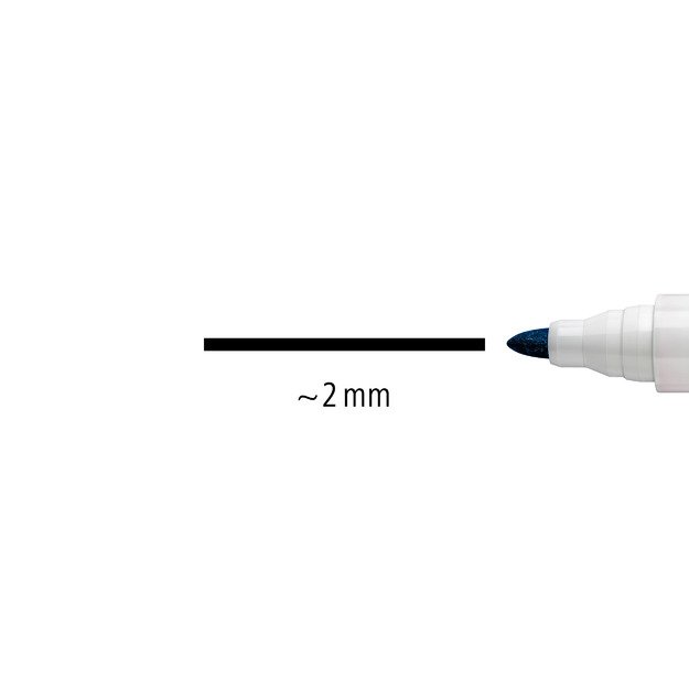 Žymeklis baltai lentai STAEDTLER LUMOCOLOR 351, 2 mm, MĖLYNA 4