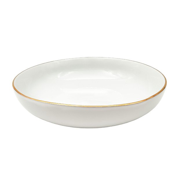 Lėkštė Gold, gili, porcelianas, 650 ml, D 20 cm, H 5,5 cm, vnt