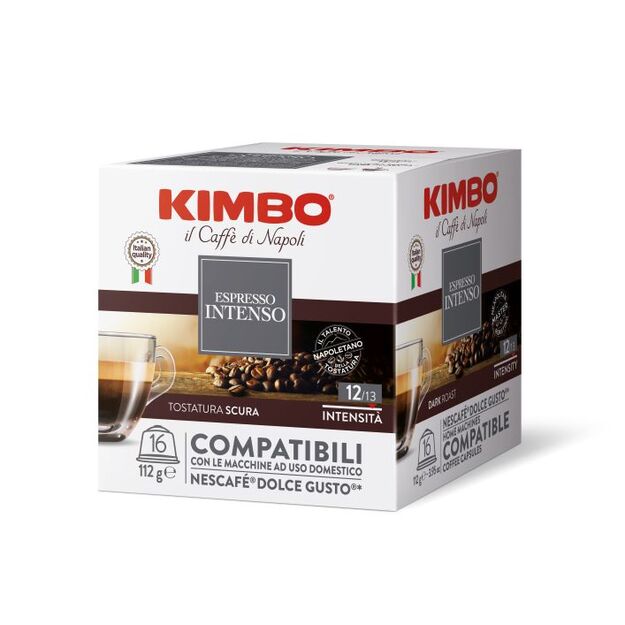 Kavos kapsulės KIMBO Intenso, 16 x 7g