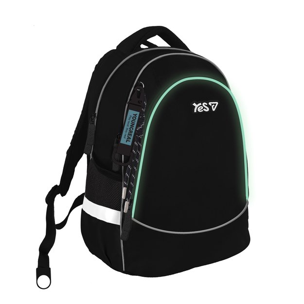 Kuprinė YES S-116M Just Black, 40 x 30 x 15 cm