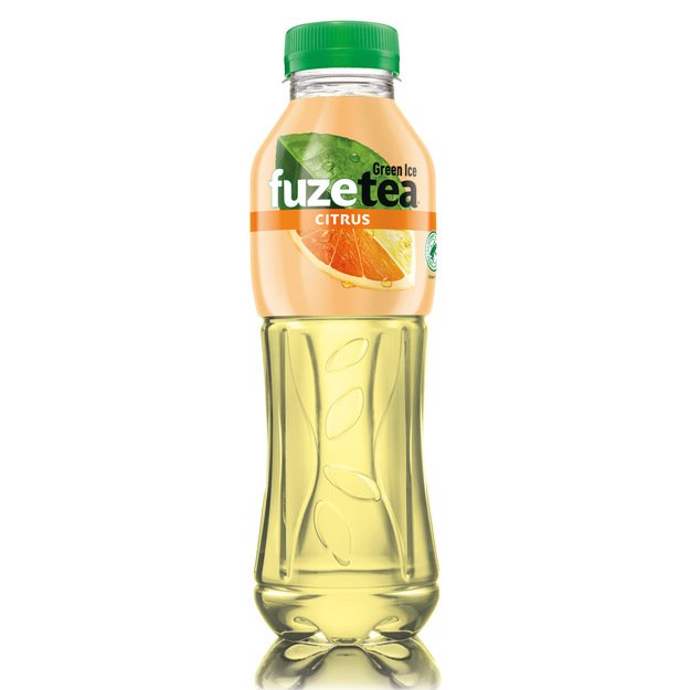 Negazuotas citrusų skonio gėrimas FUZE TEA, su žaliosios arbatos ekstraktu, 0,5l PET D