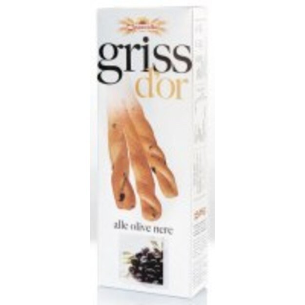 Duonos lazdelės GRISS D OR, su juodosiomis alyvuogėmis, 100 g 1