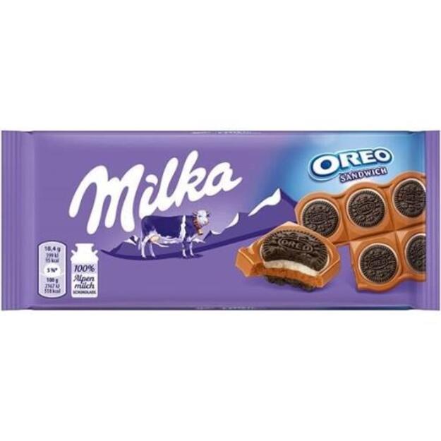 Šokoladas MILKA Sandwich Oreo, 92 g 1