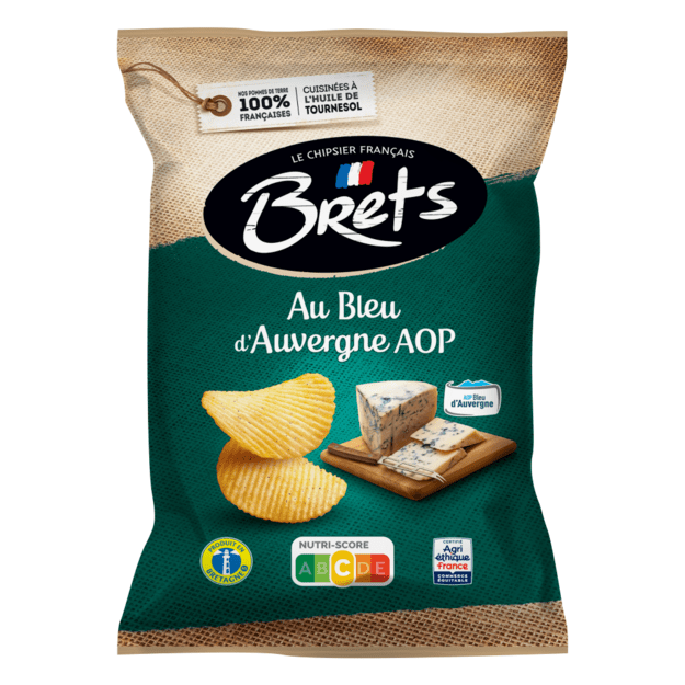 Bulvių tra&scaron;kučiai BRETS, PDO pelėsinio sūrio skonio, 125g