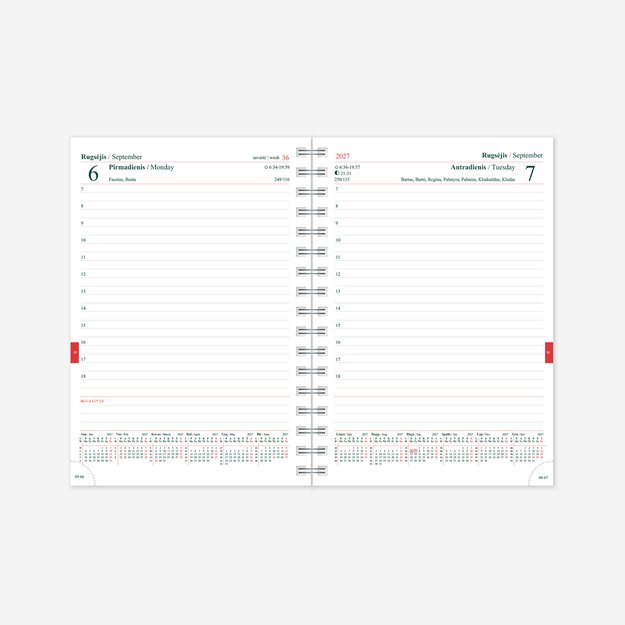 Kalendorius MANAGER Spirex Day 2026, A5, PU, TREND Magic 1