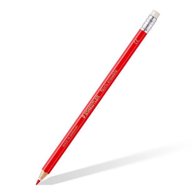 Spalvoti pie&scaron;tukai, i&scaron;trinami, su trintuku STAEDTLER NORIS CLUB, 12 spalvų 1
