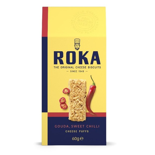 Sūrio trapučiai ROKA Gouda, su saldžiaisias čili pipirais, 60 g
