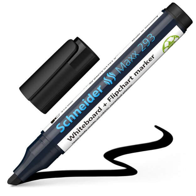 Žymeklis baltai lentai ir bloknotams SCHNEIDER MAXX 293, kirsta galvute 1