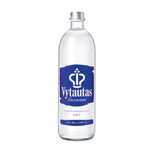 Natūralus mineralinis vanduo VYTAUTAS, stiklinėje taroje, 0,75l