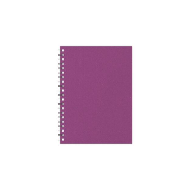 Kalendorius - užrašinė TIMER, su spirale, be datų, 140 x 184 mm, 224 lapai, taškeliais, kartoniniu viršeliu, rožinė
