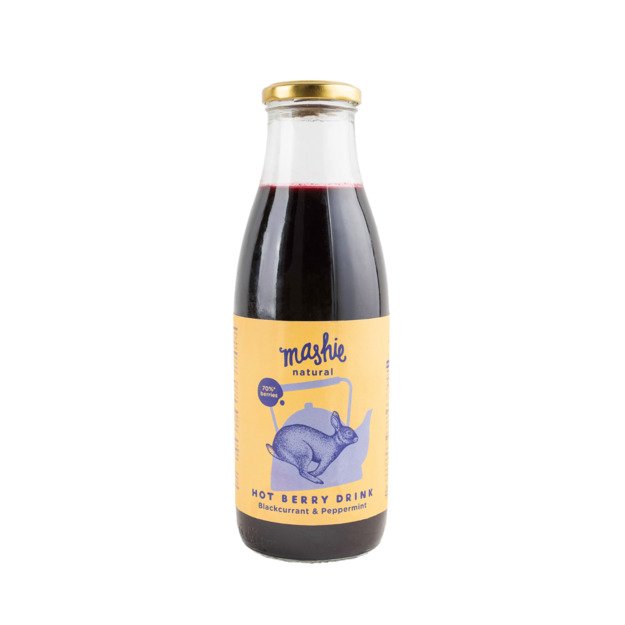 Juodųjų serbentų su pipirmete uogų tyrė MASHIE, 0.75l 1