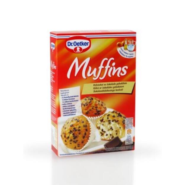 Miltų mišinys DR. OETKER, keksiukams su šokolado gabalėliais, 300g 1