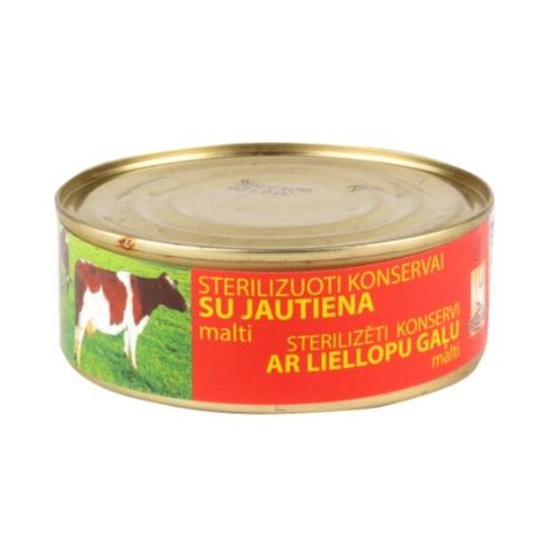 Troškinta jautiena, konservuota, 240 g
