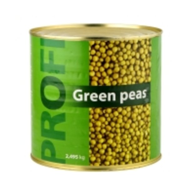 Konservuoti žirneliai PROFI, 2,495/1,655 kg
