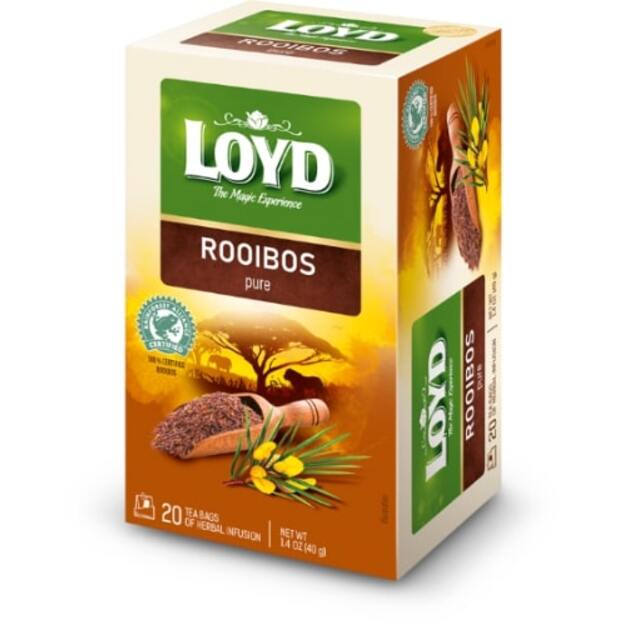 Raudonoji arbata LOYD Rooibos Pure, 20 x 2g