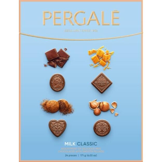 Saldainių rinkinys PERGALĖ, su pieniniu šokoladu, 171 g