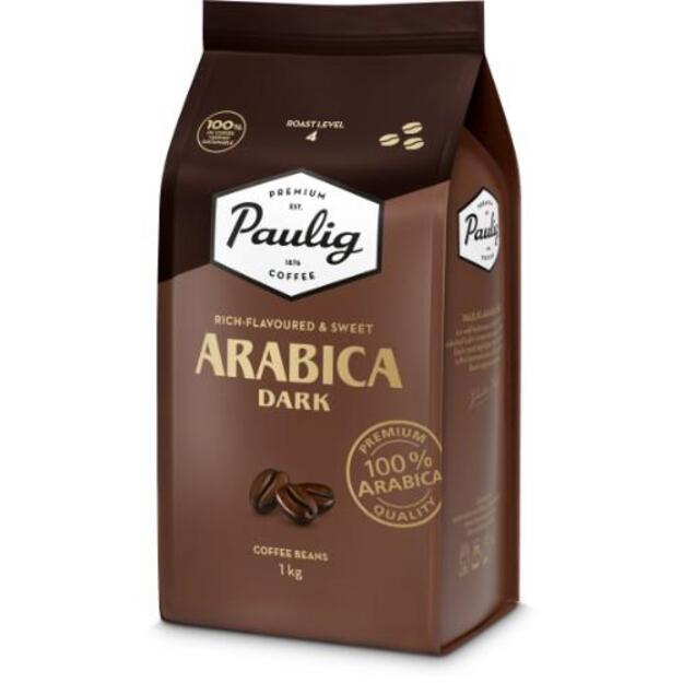 Kavos pupelės PAULIG Arabica,  Dark 1 kg 1