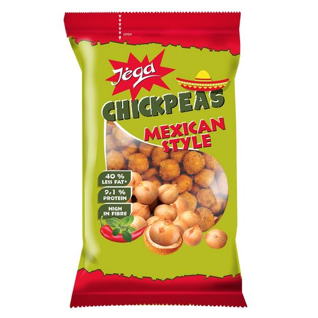 Meksikietiško skonio avinžirniai JĖGA, traškioje luobelėje, 100g