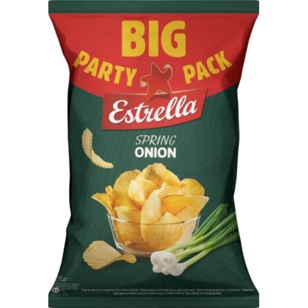 Traškučiai ESTRELLA svogūnėlių skonio, 250g