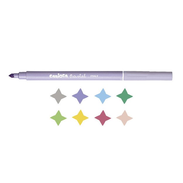 Flomasteriai CARIOCA PASTEL, 8 vnt. 4