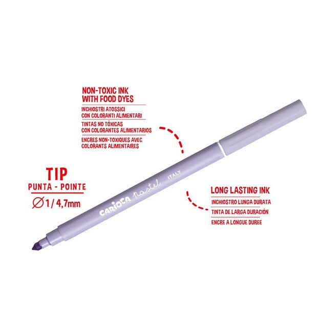 Flomasteriai CARIOCA PASTEL, 8 vnt. 3