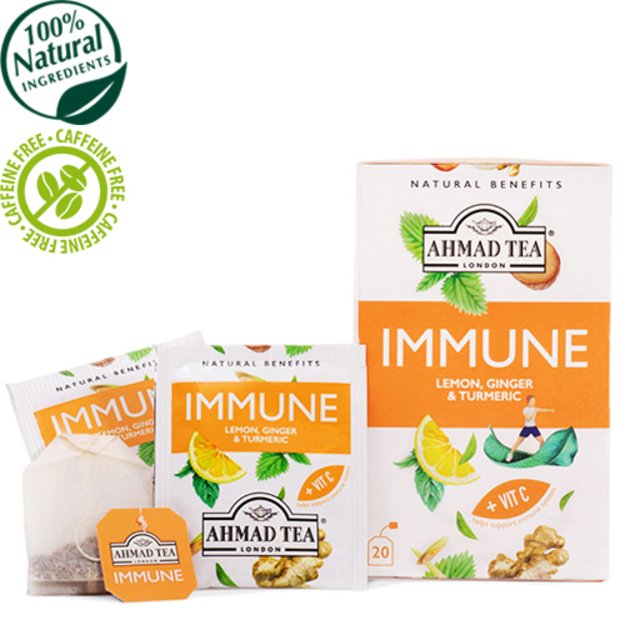 Ahmad Tea Natūrali arbata   Immune  , vokeliuose su siūlu, 20 vnt. 1