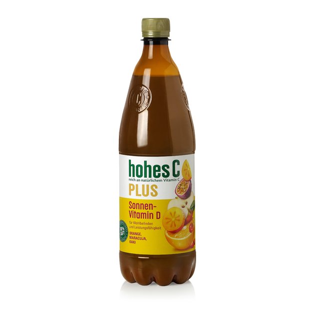 Sultys HOHES C, apelsinų, pasiflorų, 100%, su vitaminais, 1l