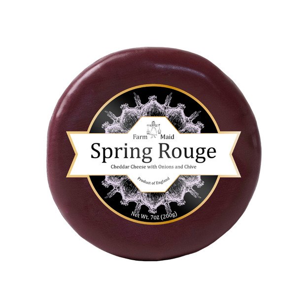 Čederio sūris FARM MAID, su svogūnais ir laiškiniais česnakais, 200 g