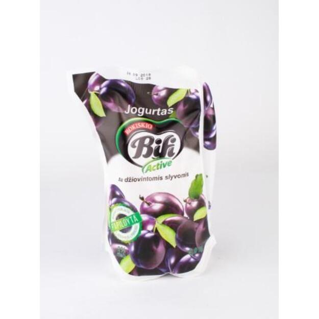 Jogurtas BIFI ACTIVE, su džiovintomis slyvomis, 2%, 0,9 kg