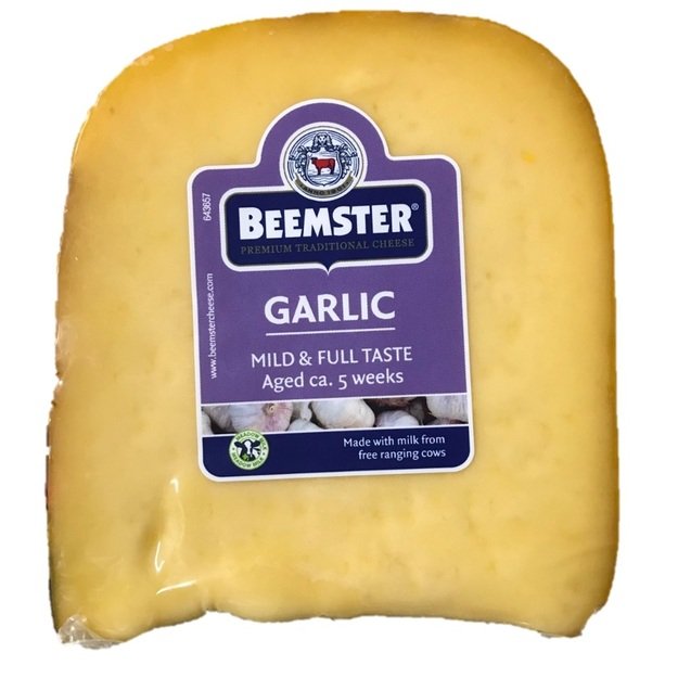 Puskietis sūris BEEMSTER, su česnaku, brandintas 5 savaites, 250 g