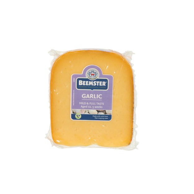 Puskietis sūris BEEMSTER, su česnaku, brandintas 5 savaites, 250 g 1