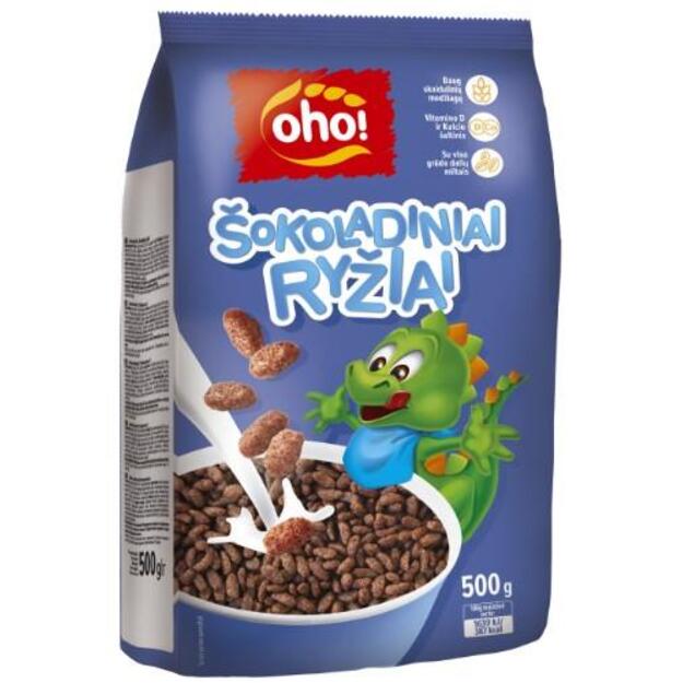 Sausi pusryčiai  OHO!  Šokoladiniai ryžiai, 500g