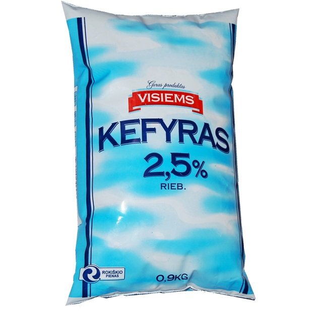 Kefyras VISIEMS, 2,5%, 0,9 kg