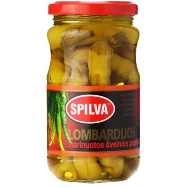 Marinuoti Lombardijos pipirai SPILVA, &scaron;velnūs, 300g/150g