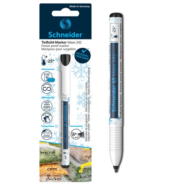 Žymeklis SCHNEIDER Maxx 242, atsparus šalčiui , juodos sp. 1