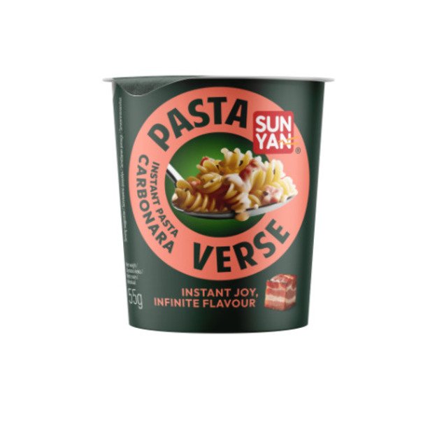 Greitai paruošiami makaronai SUN YAN, Pasta Verse, su Carbonara padažu, 55g