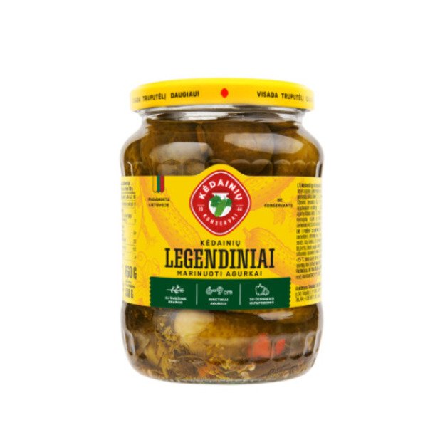 Marinuoti agurkai KĖDAINIŲ Legendiniai, 660 g / 330 g