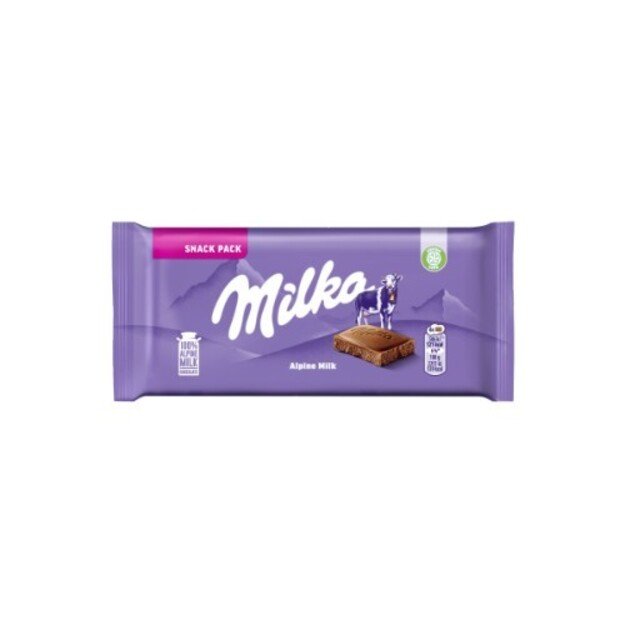 Pieninis šokoladas MILKA Alpių pieno, 45g