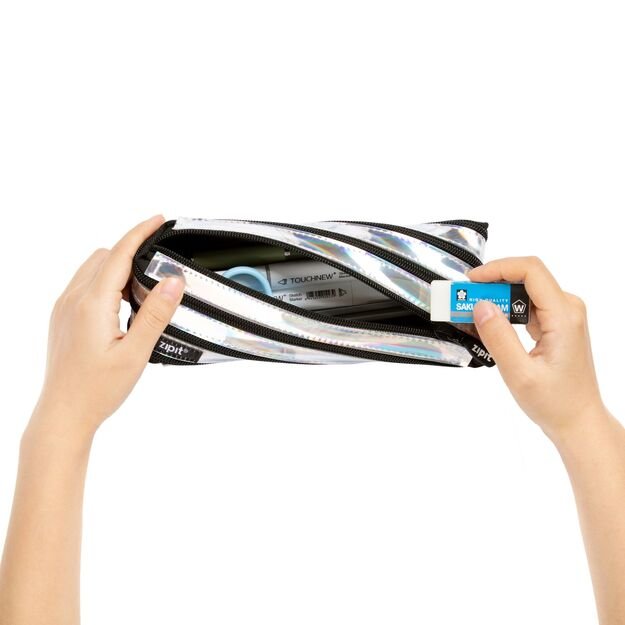 Penalas-pie&scaron;tukinė ZIPIT Metallic Pouch, ZMT-2, Sidabrinės spalvos 3