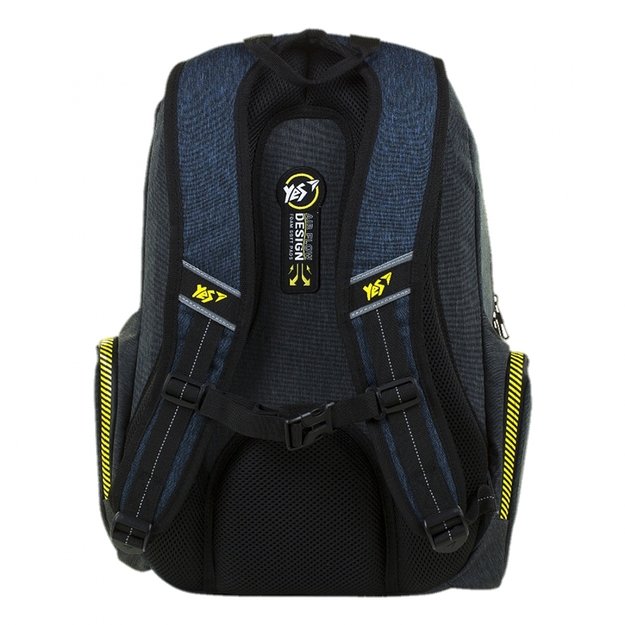 Kuprinė YES T-87 Danger, juoda/mėlyna 1