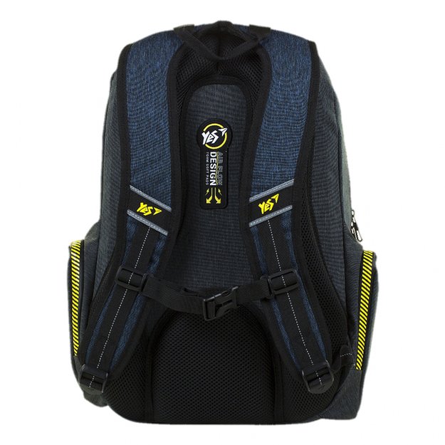 Kuprinė YES T-87 Danger, juoda/mėlyna 3