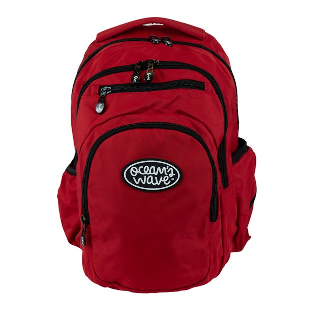 Kuprinė OCW su užtrauktukais, raudona 45.5x35x20 cm