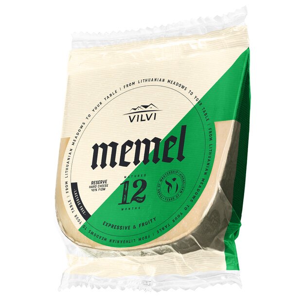 Kietasis sūris MEMEL Reserve, 12 mėn. 40% RSM, 180 g