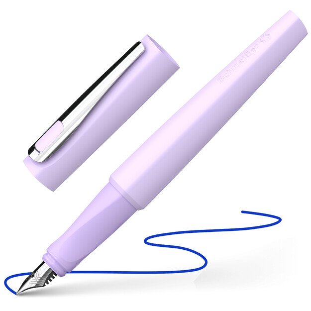 Plunksnakotis SCHNEIDER Tomo M, plastikinis, matinis violetinės spalvos korpusas, tinka dešiniarankiams ir kairiarankiams 1