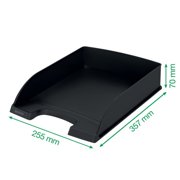 Padėklas dokumentams Leitz Recycle, A4, juodas 4