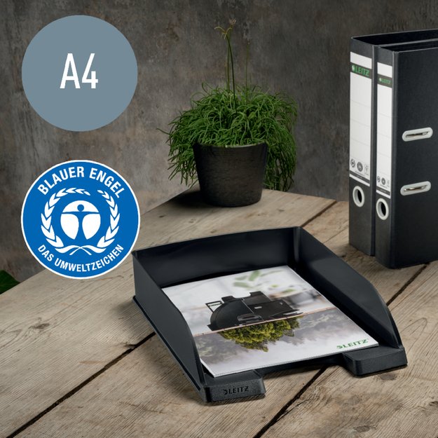 Padėklas dokumentams Leitz Recycle, A4, juodas 7