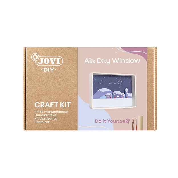 JOVI DIY molio lipdymo rinkinys WINDOW su savaime džiūstančiu moliu 2